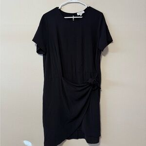 Gilli Black Mini Dress with Side Tie